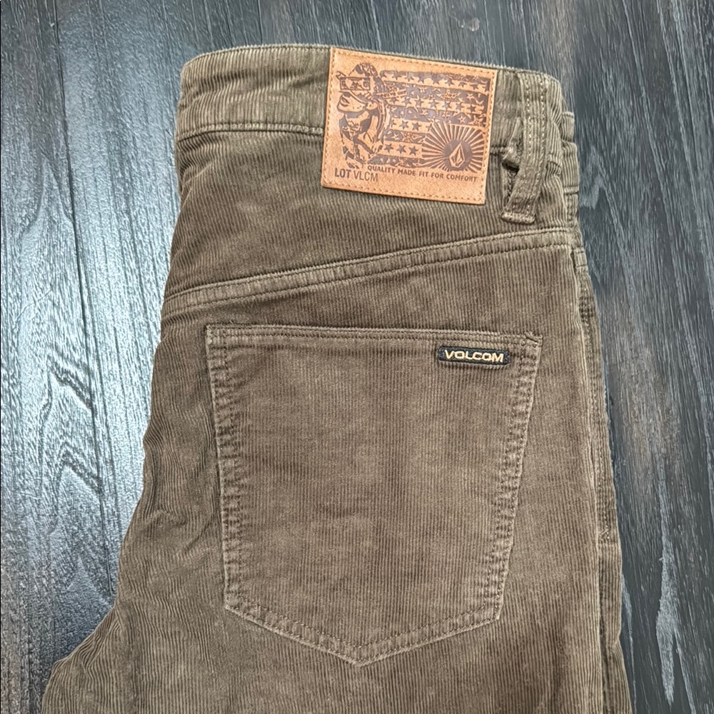 Volcom Brown Corduroy Pants for Effortless Style